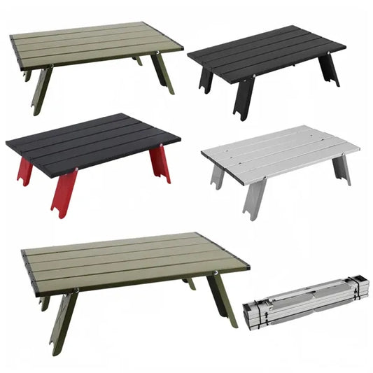 Portable Folding Aluminum Mini Table, Camping Side Table