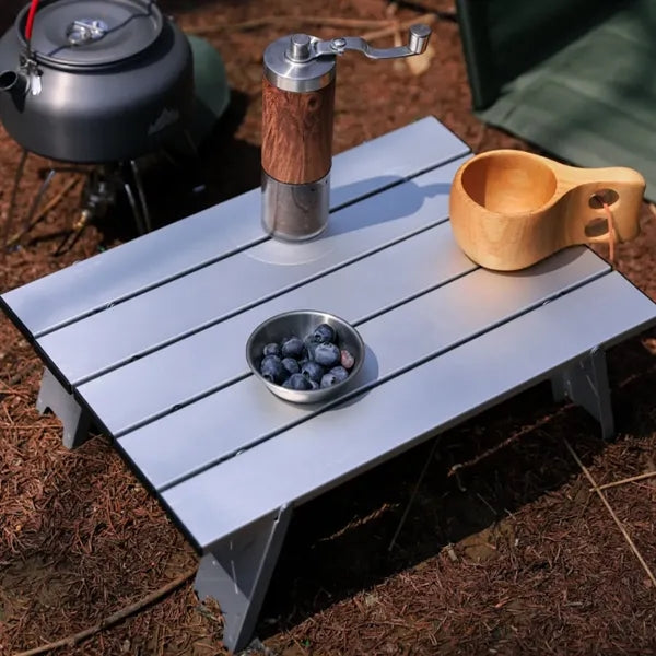 Portable Folding Aluminum Mini Table, Camping Side Table