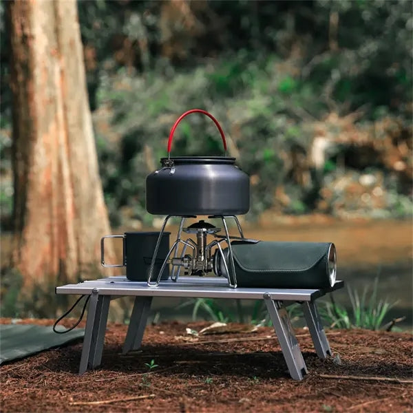 Portable Folding Aluminum Mini Table, Camping Side Table