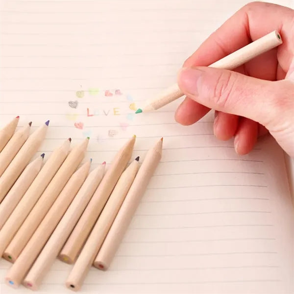 12-Piece Colored Pencils Tube With Sharpener