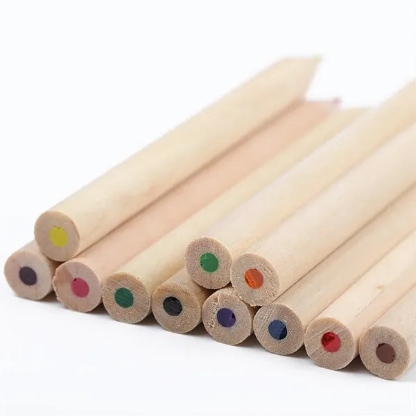 12-Piece Colored Pencils Tube With Sharpener