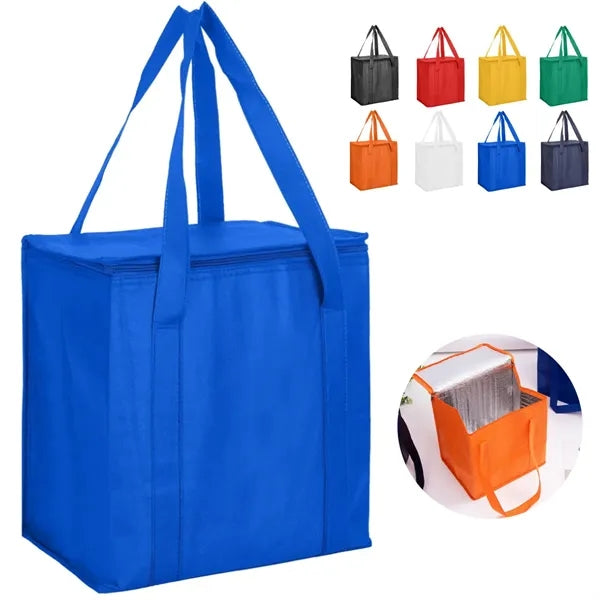 Insulated Non-Woven Cooler Bag with Zipper Closure