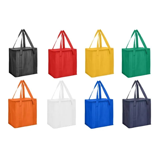 Insulated Non-Woven Cooler Bag with Zipper Closure