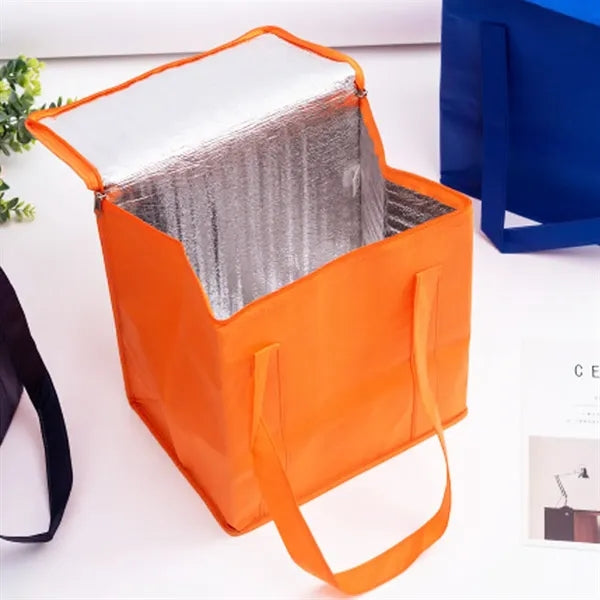 Insulated Non-Woven Cooler Bag with Zipper Closure