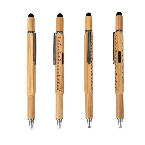 6-in-1 Bamboo Tool Pen