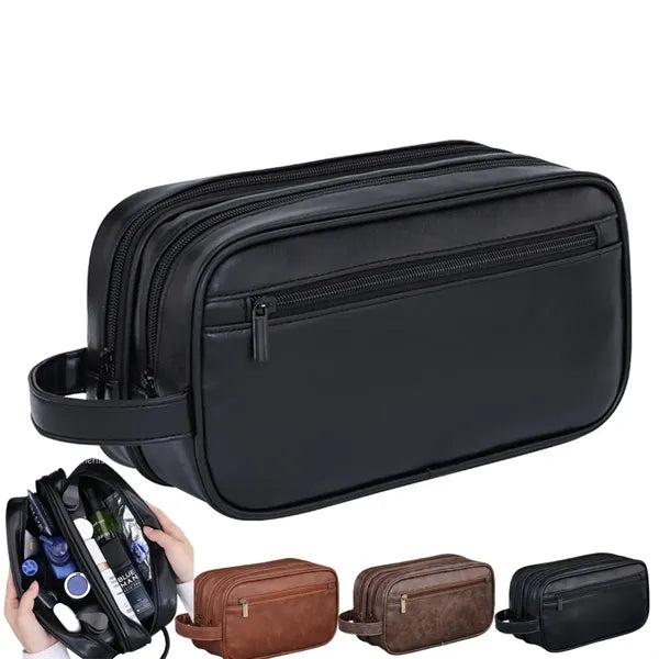 Black Travel Toiletry Bag for Women and Men