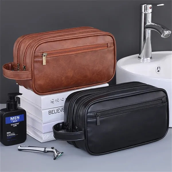 Black Travel Toiletry Bag for Women and Men