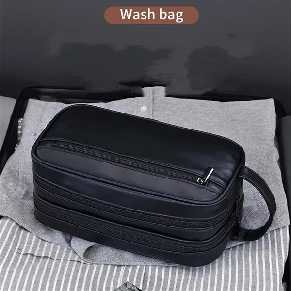 Black Travel Toiletry Bag for Women and Men