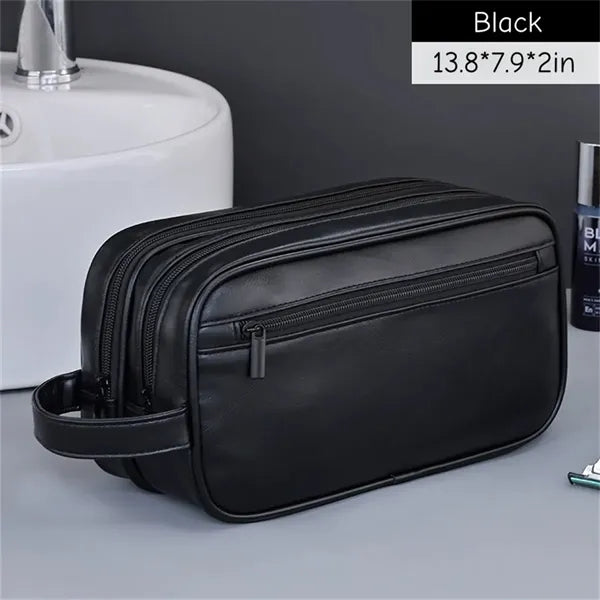 Black Travel Toiletry Bag for Women and Men