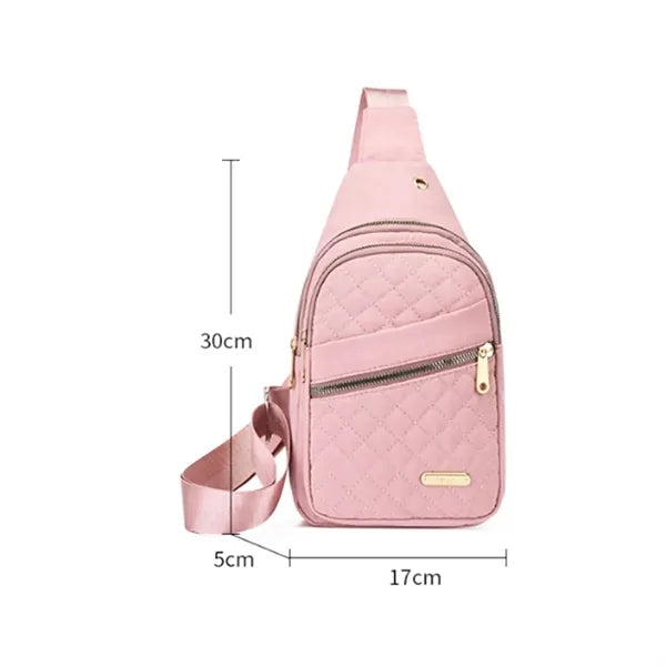 Premium Quilted Crossbody Sling Bag With Adjustable Strap