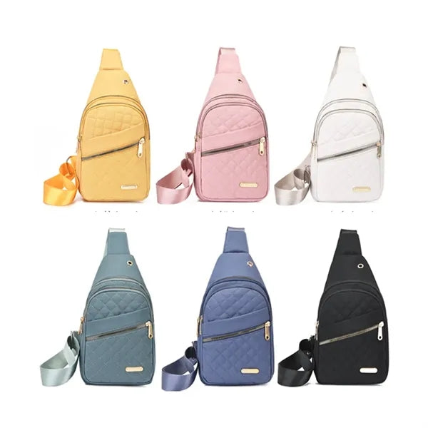 Premium Quilted Crossbody Sling Bag With Adjustable Strap