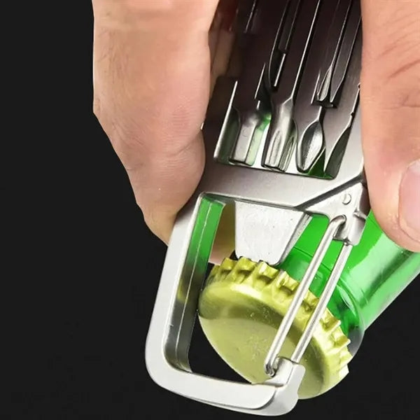 6 In 1 Stainless Steel Carabiner Multi Tool