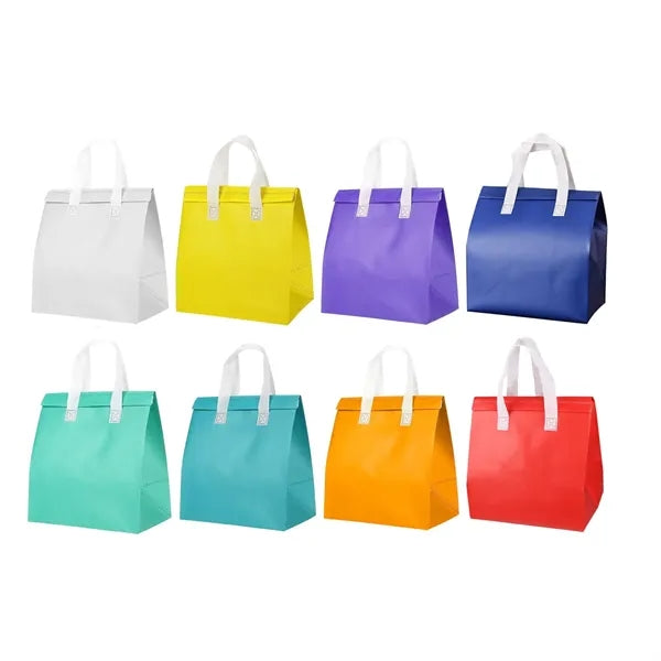 Insulated Non-Woven Thermal Food Delivery Cooler Tote Bag