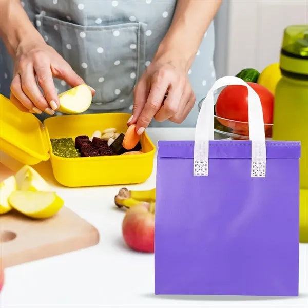Insulated Non-Woven Thermal Food Delivery Cooler Tote Bag