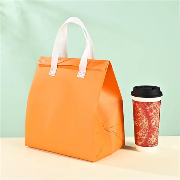 Insulated Non-Woven Thermal Food Delivery Cooler Tote Bag