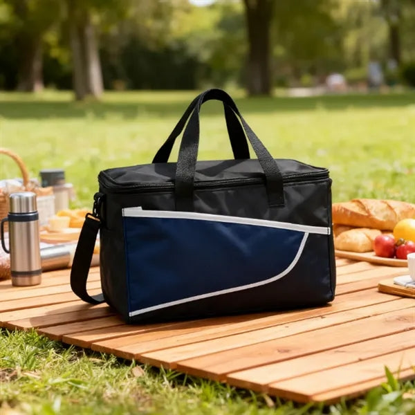 12 Cans Two Tone Insulated Cooler Bag with Shoulder Strap