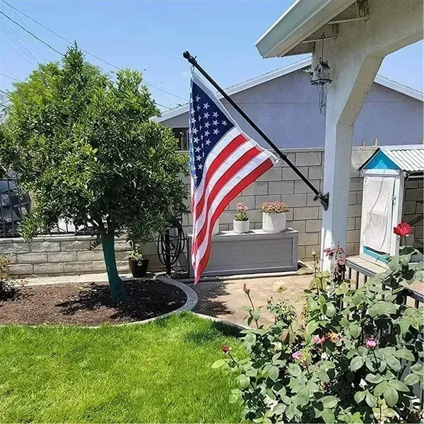 6 Ft Stainless Steel Flagpole Outdoor Flag Kit For House