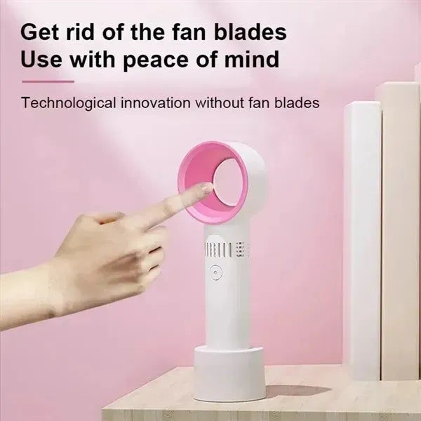 USB Rechargeable Bladeless Mini Fan Air Conditioning Blower