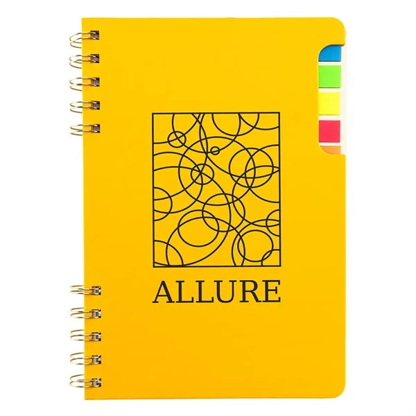 Praxis Recycled Spiral Notebook with Sticky Flags