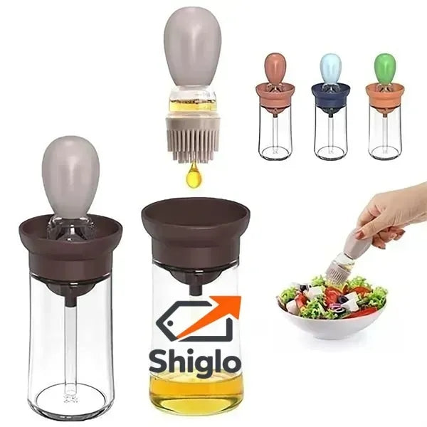 Silicone Brush Head Oil Bottle