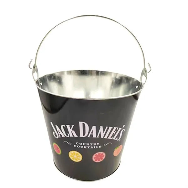 Galvanized Steel Ice Bucket with Handle for Beer