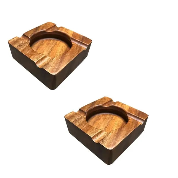 Solid Wood Cigar Ashtray