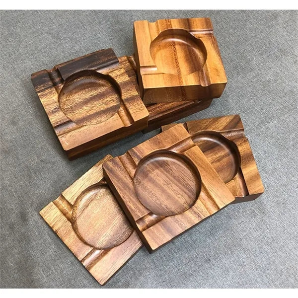 Solid Wood Cigar Ashtray