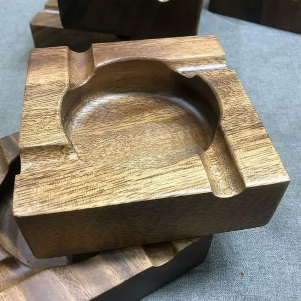 Solid Wood Cigar Ashtray