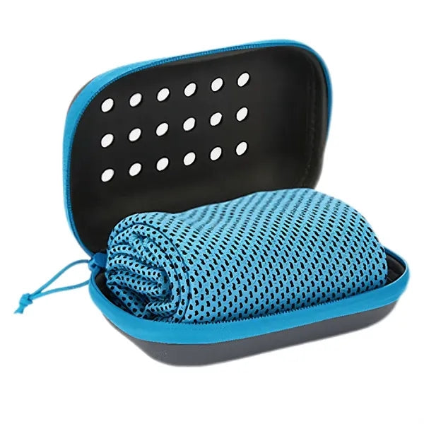 Silicone Case Cooling Sports Quick-Dry Towel