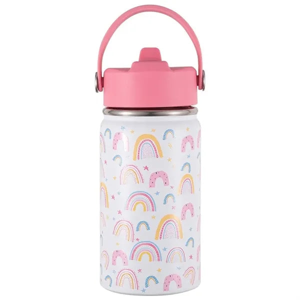 12oz Kids Insulated Water Bottle with Straw Lid and Handle