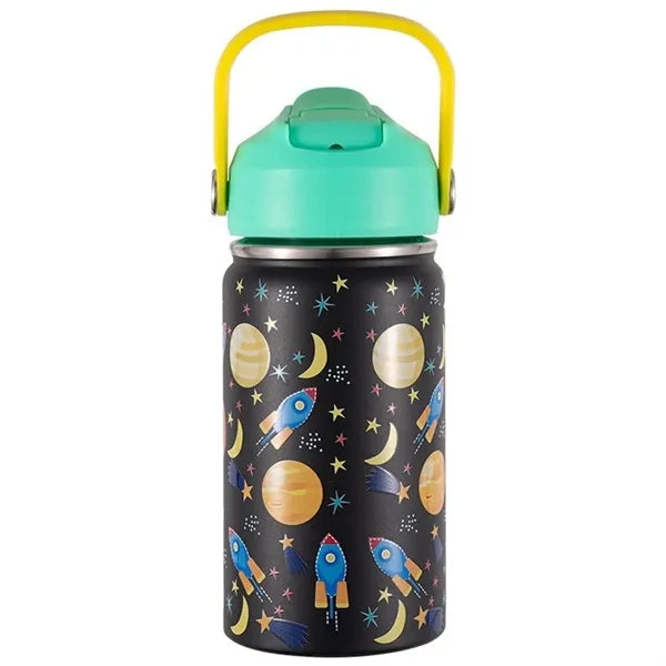12oz Kids Insulated Water Bottle with Straw Lid and Handle