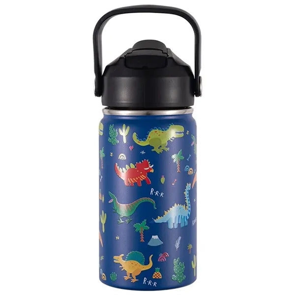 12oz Kids Insulated Water Bottle with Straw Lid and Handle