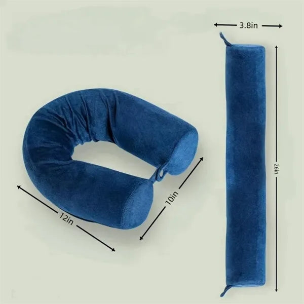 Flexible Memory Foam Travel Neck Pillow, Multi-Use Pillow