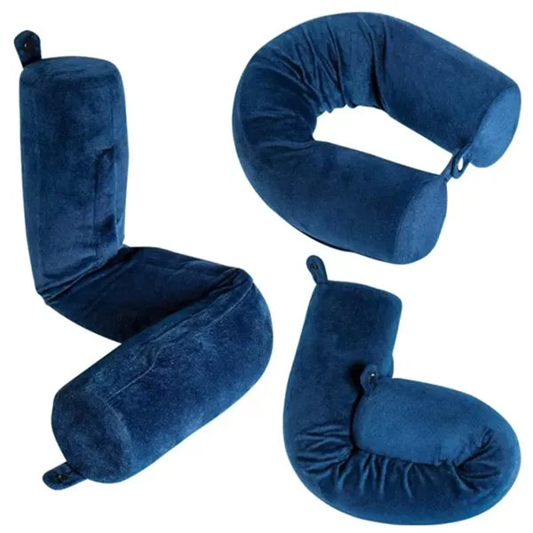 Flexible Memory Foam Travel Neck Pillow, Multi-Use Pillow