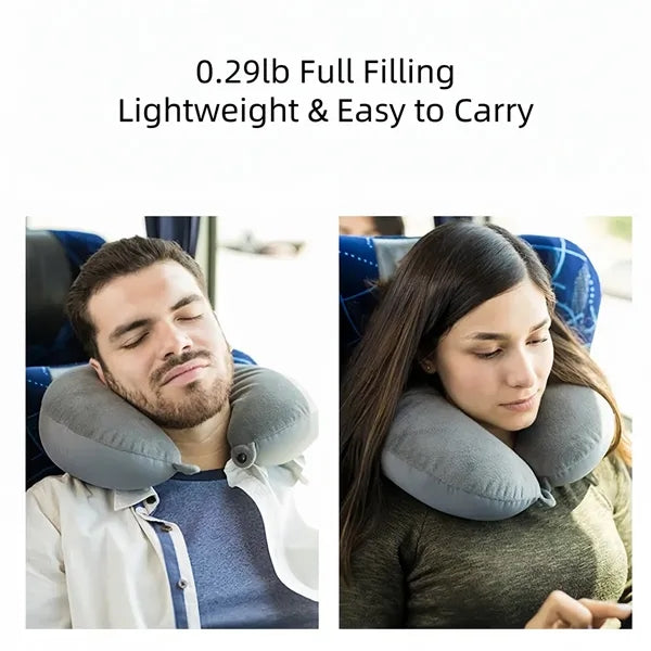 Printed Microbead Travel Neck Pillow, U-Shaped Pillow