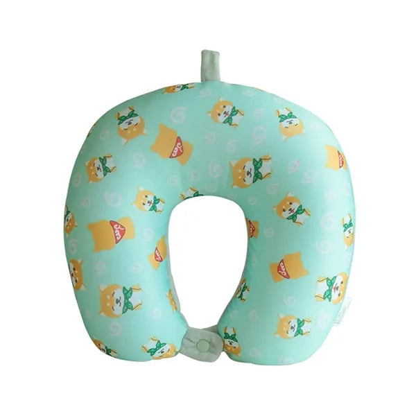 Printed Microbead Travel Neck Pillow, U-Shaped Pillow