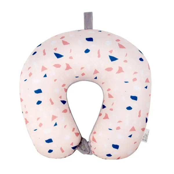 Printed Microbead Travel Neck Pillow, U-Shaped Pillow
