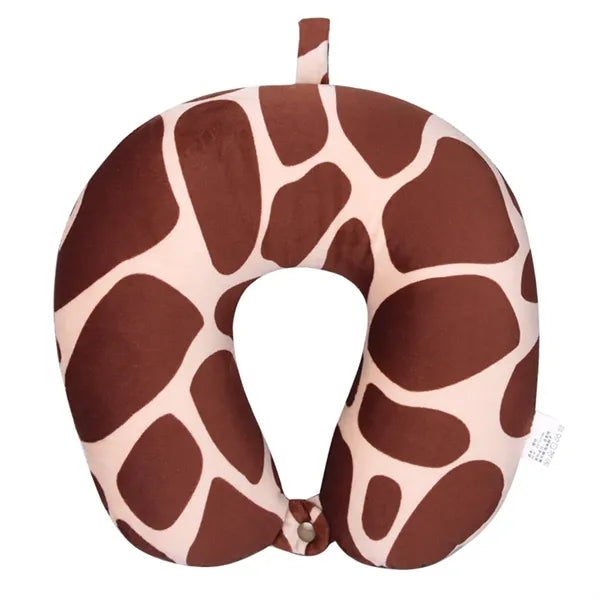 Printed Microbead Travel Neck Pillow, U-Shaped Pillow