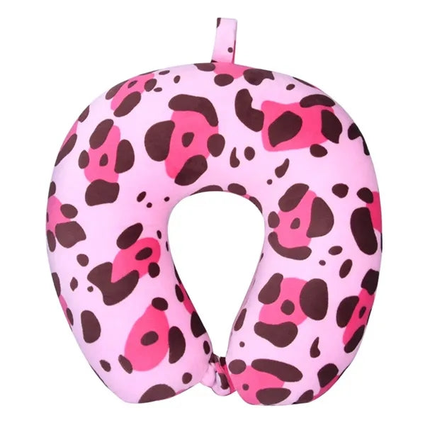 Printed Microbead Travel Neck Pillow, U-Shaped Pillow
