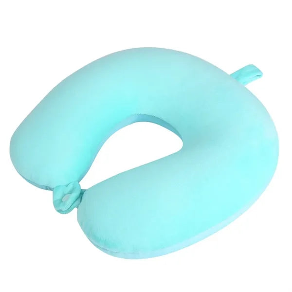 Printed Microbead Travel Neck Pillow, U-Shaped Pillow