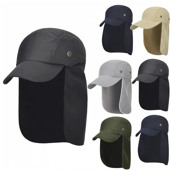 UPF 50+ Sun Neck Flap Hat, Fishing Cap for Men & Women