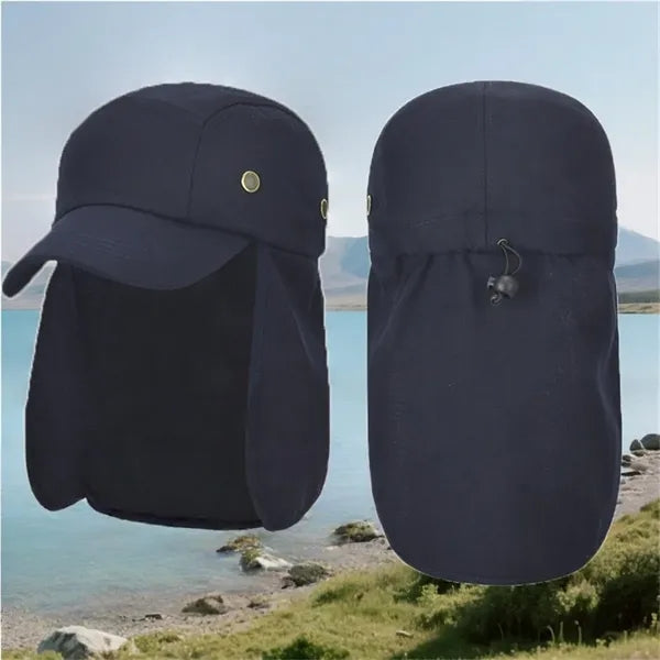 UPF 50+ Sun Neck Flap Hat, Fishing Cap for Men & Women