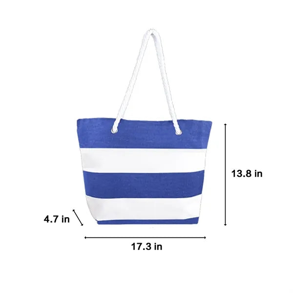 Shoulder Backpack Canvas Bag With Large Hemp Rope