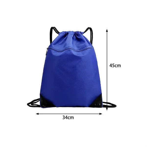 Drawstring Backpack Gym Cinch Sack With Reinforced Corners