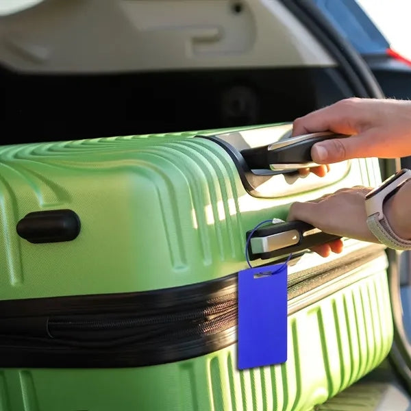Anodized Aluminum Laser Engravable Luggage Tag & Keychain