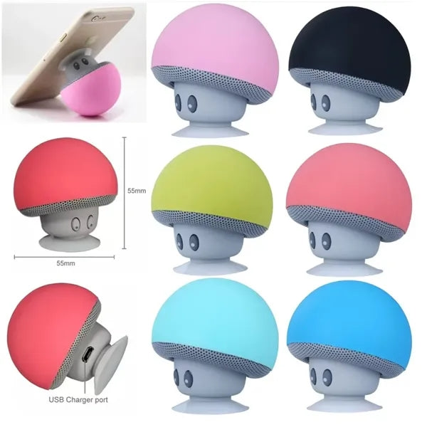 Mushroom Bluetooth Speaker with Suction Cup