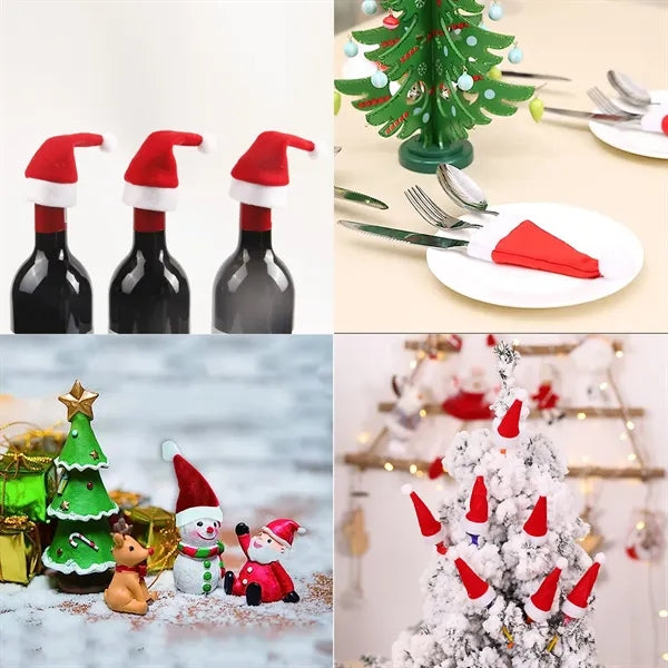 Mini Santa Hats Made Of Non-Woven Fabric