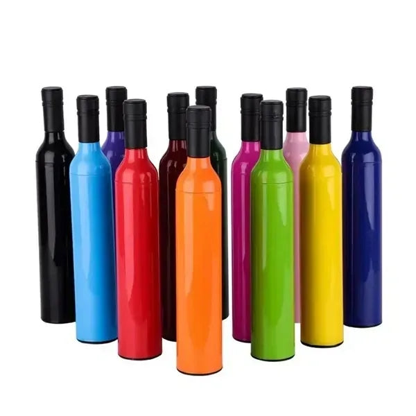 Wine Bottle Umbrella, Foldable Outdoor Sunshade Rainproof
