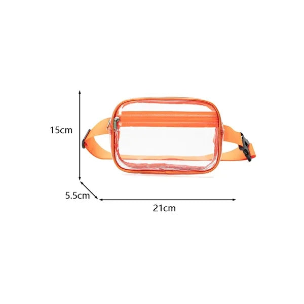 Stadium Approved Clear PVC Security Waist Bag Fanny Pack