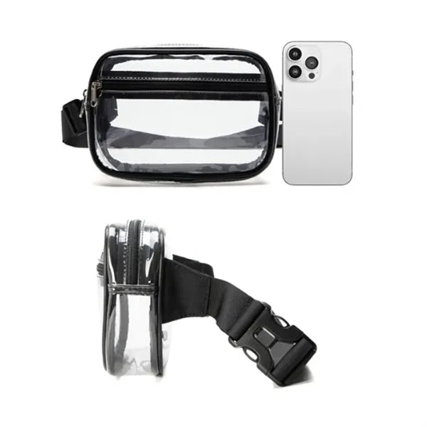 Stadium Approved Clear PVC Security Waist Bag Fanny Pack